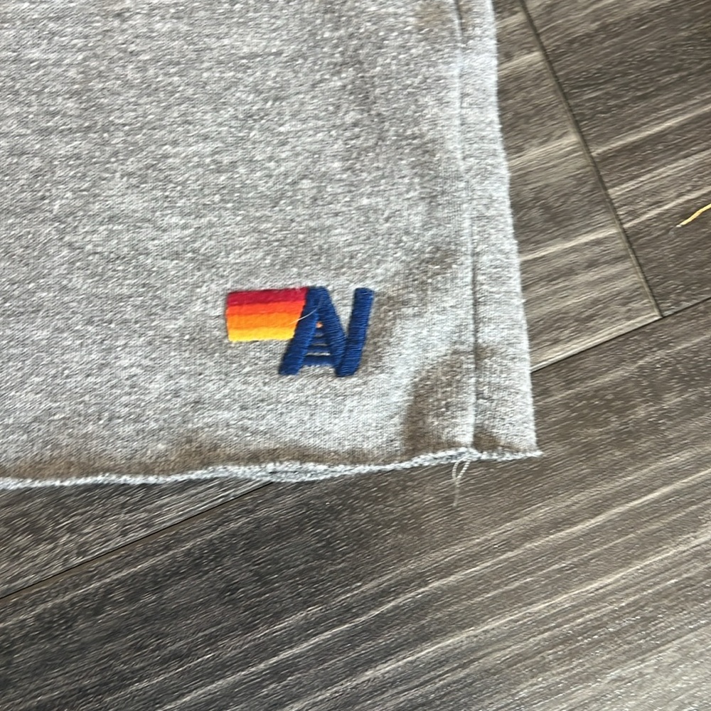Aviator Nation Bolt Embroidery Classic Cropped Crew Sweatshirt - Picture 6 of 8